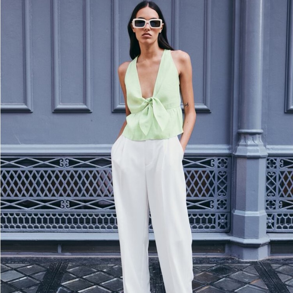 Zara green tank